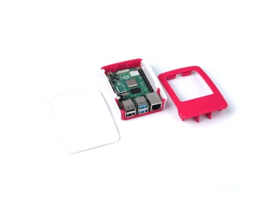 Gabinete ABS vermelho e branco para Raspberry Pi 4B - Imagem 6