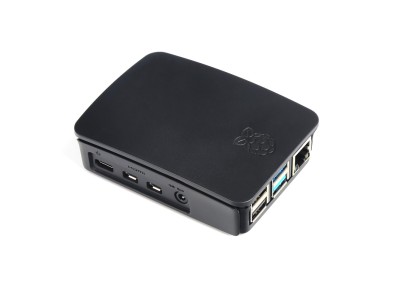 Carca&ccedil;a ABS preta para Raspberry Pi 4B - Imagem 2