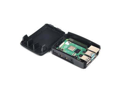 Carca&ccedil;a ABS preta para Raspberry Pi 4B - Imagem 5