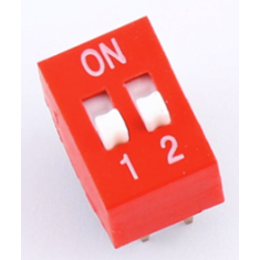 Interruptor tipo dial plano 2 pinos 2,54 mm