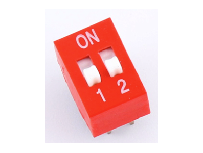 Interruptor tipo dial plano 2 pinos 2,54 mm - Imagem 1
