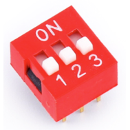 Interruptor dial plano 3 pinos 2,54 mm