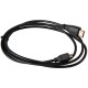 Cabo Micro HDMI para HDMI 1,5 m preto com condutor em a&ccedil;o revestido de cobre para Raspberry Pi 4B/Pi 5 - Thumb - 3