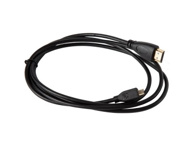 Cabo Micro HDMI para HDMI 1,5 m preto com condutor em a&ccedil;o revestido de cobre para Raspberry Pi 4B/Pi 5 - Imagem 3