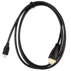 Cabo Micro HDMI para HDMI 1,5 m preto com condutor em a&ccedil;o revestido de cobre para Raspberry Pi 4B/Pi 5