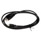 Cabo Micro HDMI para HDMI 1,5 m preto com condutor em a&ccedil;o revestido de cobre para Raspberry Pi 4B/Pi 5 - Thumb - 5