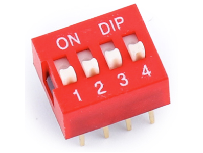 Chave seletora dial plana 4 pinos 2,54 mm - Imagem 1