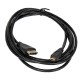 Cabo Micro HDMI para HDMI 1,8 m Preto em A&ccedil;o Revestido de Cobre para Raspberry Pi 4B - Thumb - 1