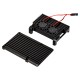 Gabinete em alum&iacute;nio preto com dupla ventoinha para Raspberry Pi 4B - Thumb - 4