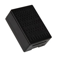 Gabinete ABS preto para Raspberry Pi 4B compat&iacute;vel com instala&ccedil;&atilde;o de ventoinhas 3010/3007 e tela touch 3,5 polegadas