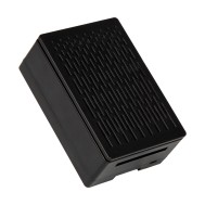 Gabinete ABS preto para Raspberry Pi 4B compat&iacute;vel com instala&ccedil;&atilde;o de ventoinhas 3010/3007 e tela touch 3,5 polegadas