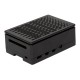 Gabinete ABS preto para Raspberry Pi 4B compat&iacute;vel com instala&ccedil;&atilde;o de ventoinhas 3010/3007 e tela touch 3,5 polegadas - Thumb - 2