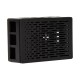 Gabinete ABS preto para Raspberry Pi 4B compat&iacute;vel com instala&ccedil;&atilde;o de ventoinhas 3010/3007 e tela touch 3,5 polegadas - Thumb - 3