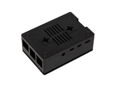 Gabinete ABS preto para Raspberry Pi 4B compat&iacute;vel com instala&ccedil;&atilde;o de ventoinhas 3010/3007 e tela touch 3,5 polegadas - Imagem 4