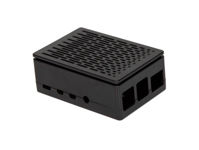 Gabinete ABS preto para Raspberry Pi 4B compat&iacute;vel com instala&ccedil;&atilde;o de ventoinhas 3010/3007 e tela touch 3,5 polegadas - Imagem 5
