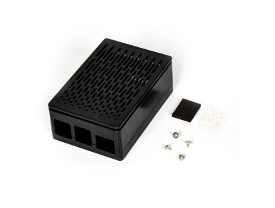 Gabinete ABS preto para Raspberry Pi 4B compat&iacute;vel com instala&ccedil;&atilde;o de ventoinhas 3010/3007 e tela touch 3,5 polegadas - Imagem 6