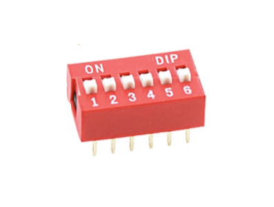 Interruptor Flat Dial 6 pinos 2,54 mm - Imagem 1