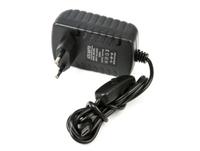 Adaptador carregador USB-C 5V 3A com bot&atilde;o ON/OFF e plugue EU para Raspberry Pi 4B - Imagem 5
