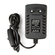 Adaptador carregador USB-C 5V 3A com bot&atilde;o ON/OFF e plugue EU para Raspberry Pi 4B