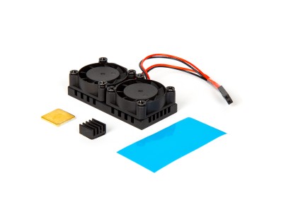 Radiador com duas ventoinhas compat&iacute;vel com Raspberry Pi 3B+ e 4B - Imagem 2