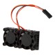 Radiador com duas ventoinhas compat&iacute;vel com Raspberry Pi 3B+ e 4B - Thumb - 1