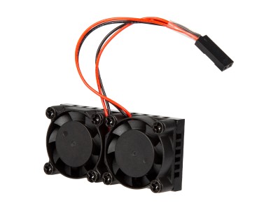 Radiador com duas ventoinhas compat&iacute;vel com Raspberry Pi 3B+ e 4B - Imagem 1