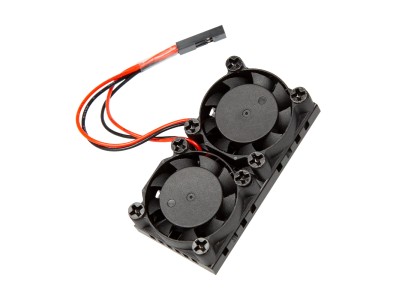 Radiador com duas ventoinhas compat&iacute;vel com Raspberry Pi 3B+ e 4B - Imagem 5