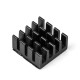 Conjunto de dissipadores 3 em 1 em alum&iacute;nio preto para Raspberry Pi 4B - Thumb - 3