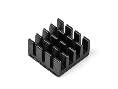 Conjunto de dissipadores 3 em 1 em alum&iacute;nio preto para Raspberry Pi 4B - Imagem 3