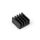 Conjunto de dissipadores 3 em 1 em alum&iacute;nio preto para Raspberry Pi 4B - Thumb - 4