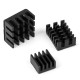 Conjunto de dissipadores 3 em 1 em alum&iacute;nio preto para Raspberry Pi 4B - Thumb - 6