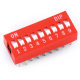 Interruptor tipo dial plano 9 pinos 2,54 mm - Thumb - 1