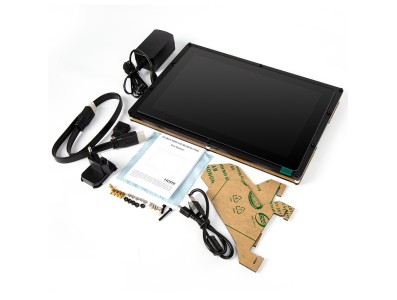 Waveshare Tela LCD IPS Capacitiva 10,1'' HDMI 1280&times;800 com carca&ccedil;a protetora para Raspberry Pi 3/4 - Imagem 4