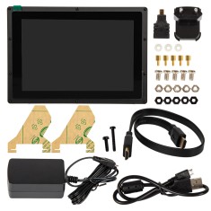 Waveshare Tela LCD IPS Capacitiva 10,1'' HDMI 1280&times;800 com carca&ccedil;a protetora para Raspberry Pi 3/4