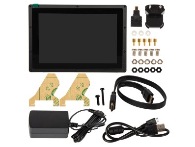 Waveshare Tela LCD IPS Capacitiva 10,1'' HDMI 1280&times;800 com carca&ccedil;a protetora para Raspberry Pi 3/4 - Imagem 1