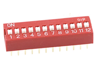 Chave dial plana 12 pinos 2,54 mm - Imagem 1