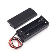 Caixa para 2 pilhas AAA com tampa de cabo e interruptor liga/desliga para micro:bit