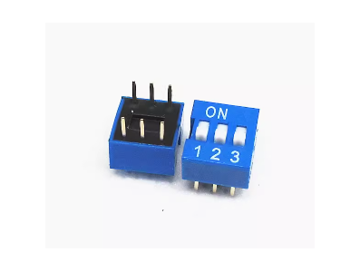 Chave rotativa plana azul 3 pinos 2,54 mm - Imagem 1