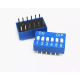 Chave 6 pinos azul com bot&atilde;o plano 2,54 mm - Thumb - 1
