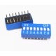 Chave rotativa plana azul 8 pinos 2,54 mm - Thumb - 1