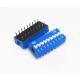 Chave rotativa plana 9 pinos azul 2,54 mm - Thumb - 1