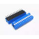 Chave rotativa plana azul 12 pinos 2,54 mm para Arduino - Thumb - 1
