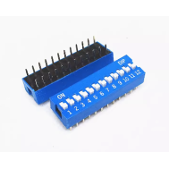 Chave rotativa plana azul 12 pinos 2,54 mm para Arduino
