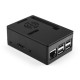 Gabinete ABS preto tamanho maior para Raspberry Pi 3B+/3B (suporta instala&ccedil;&atilde;o de ventiladores ou tela touch de 3,5 polegadas) - Thumb - 2
