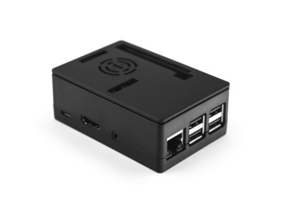 Gabinete ABS preto tamanho maior para Raspberry Pi 3B+/3B (suporta instala&ccedil;&atilde;o de ventiladores ou tela touch de 3,5 polegadas) - Imagem 2