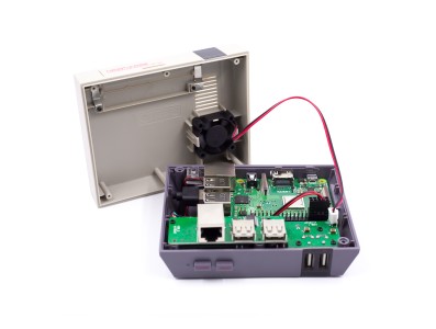 Gabinete Retroflag NESPi para Raspberry Pi 3B/3B+, compat&iacute;vel com ventoinhas, dissipador, parafusos e chave de fenda - Imagem 4