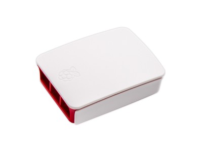 Gabinete oficial em ABS para Raspberry Pi 3B/3B+, vermelho e branco - Imagem 2