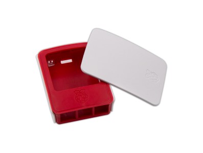 Gabinete oficial em ABS para Raspberry Pi 3B/3B+, vermelho e branco - Imagem 3