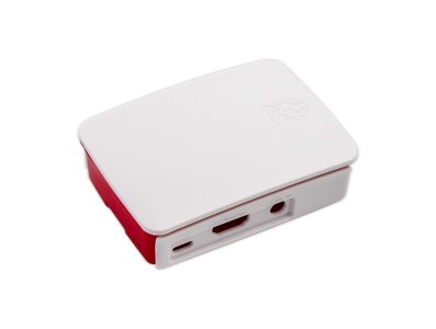 Gabinete oficial em ABS para Raspberry Pi 3B/3B+, vermelho e branco - Imagem 4