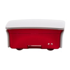 Gabinete oficial em ABS para Raspberry Pi 3B/3B+, vermelho e branco
